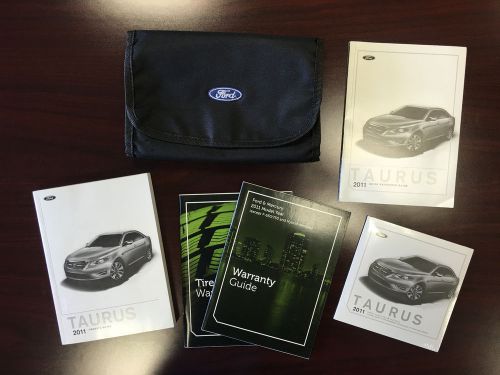 2011 ford taurus owners manual complete set 11 w/case + navigation guide