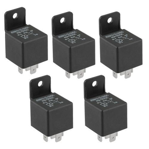 5pcs car motor  relay 12vdc 40a 5p 5pin spdt relays no nc new