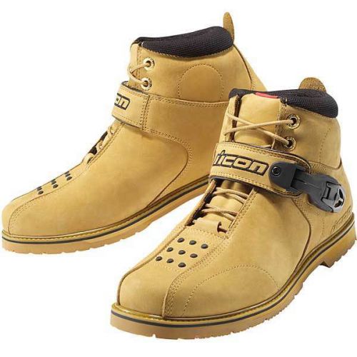 Icon superduty 4 motorcycle boots wheat