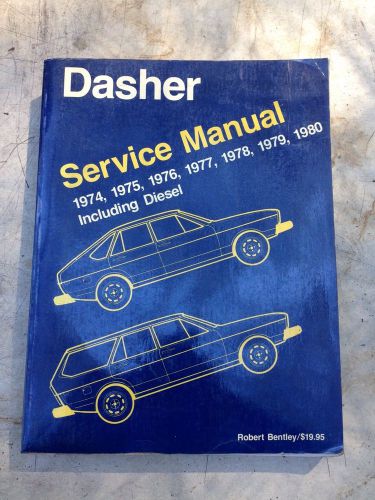 1974-1979 volkswagen dasher service manual with diesel  vw # lvp 997 333