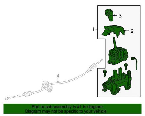 Genuine 2011-2016 chevrolet shifter assembly 95405019