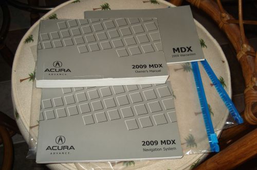 2009 acura mdx owners manual packet