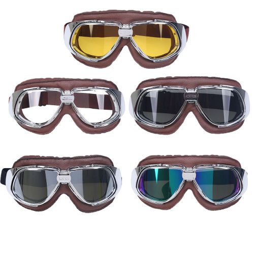 Anti uv fog wind vintage motorcycle helmet goggles safety sports glasses eyewear
