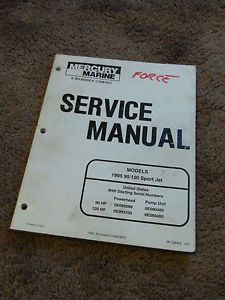 1995 Mercury 90 120 HP Sport Jet Service Repair Shop Manual DEALER OEM 90-828455, US $29.95, image 2