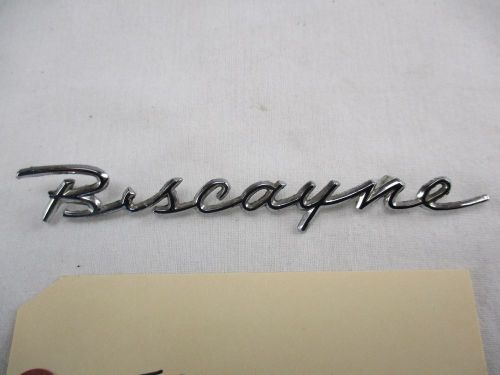 1958 chevy biscayne dash glove box script oem
