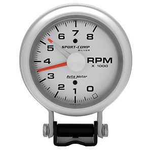 AutoMeter 3781 Sport-Comp Silver Tachometer, US $208.30, image 2