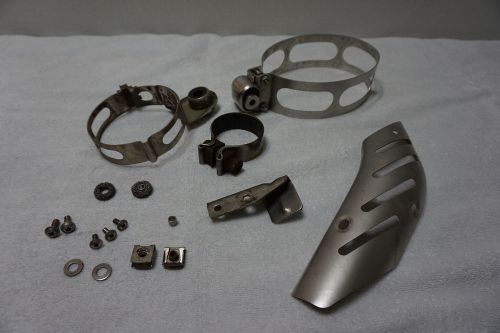 Bmw motorcycle r1200 gs 2005-07 exhaust can brackets used