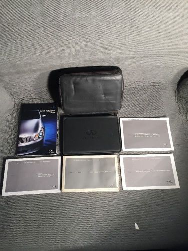 2007 infiniti g35 owner&#039;s manual with navigation book and two cases oem