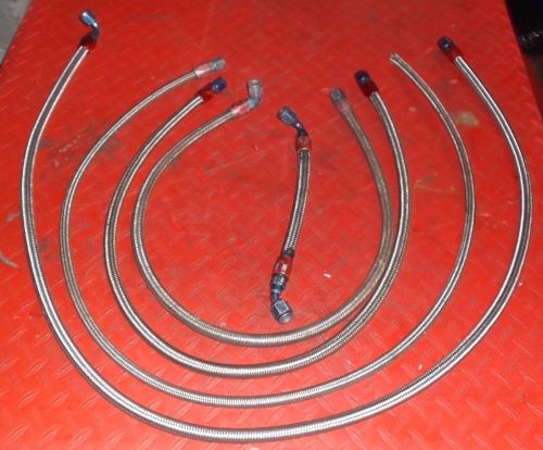 Sprint Car Race Car 6 AN Steel Braided Lines with Fittings, image 1