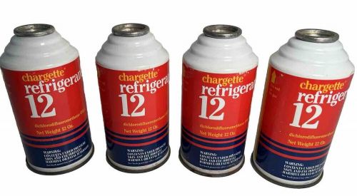 Chargette R12 Auto A/C Refrigerant Four 12 oz Cans - New Old Stock Lot of 4, US $240.00, image 4