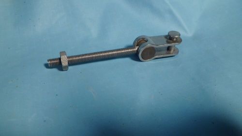Sailboat rigging turnbuckle toggle nut  c s johnson  1/4" x 28 lh  # 33-606 new