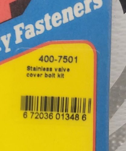 Arp 400-7501 stainless valve cover bolt kit 12 point head - 8pc - 0.515" uhl sbc