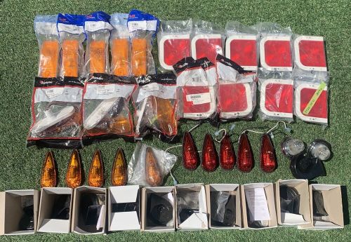 Lot of NOS Vintage School Bus Coach RV Trailer Stepvan Parts Marker Lights Horns, C $400.00, image 6