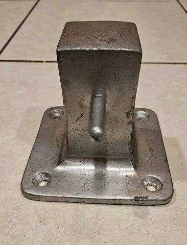 Vintage post boat dock cleat chromed bronze 5 5/8” marine part free shipping!!