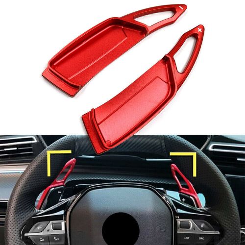 Alu Steering Wheel Paddle Shifter Extension For Peugeot 3008 5008 GT 2017-19 Red, US $23.56, image 5