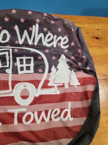 Wheel Protectors Weatherproof Camper Spare Tire Cover ~ "I Go Where I'm Towed", US $9.99, image 5