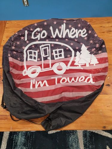 Wheel Protectors Weatherproof Camper Spare Tire Cover ~ "I Go Where I'm Towed", US $9.99, image 9