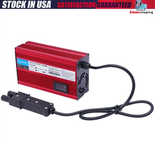 For 48V G19-G22-"Barrel" 2 Pin Style Plug Red 48 Volt 12Amp Golf Cart Charger, US $85.00, image 10