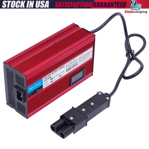 For 48V G19-G22-"Barrel" 2 Pin Style Plug Red 48 Volt 12Amp Golf Cart Charger, US $85.00, image 11