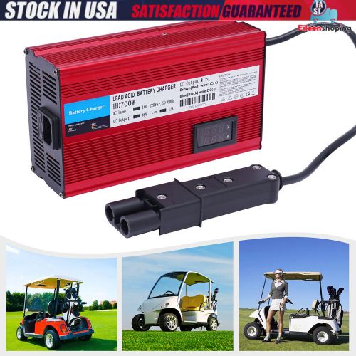 For 48V G19-G22-"Barrel" 2 Pin Style Plug Red 48 Volt 12Amp Golf Cart Charger, US $85.00, image 18
