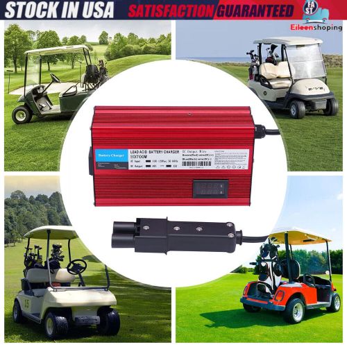For 48V G19-G22-"Barrel" 2 Pin Style Plug Red 48 Volt 12Amp Golf Cart Charger, US $85.00, image 19