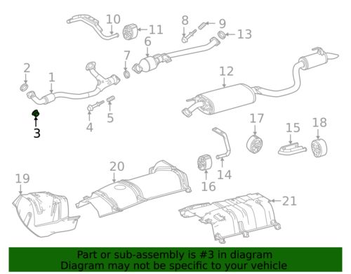 Genuine Toyota Front Pipe Nut 90177-A0021, US $1.25, image 3