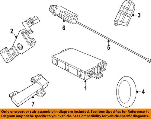 Mopar oem 68066349ad keyless entry system/part