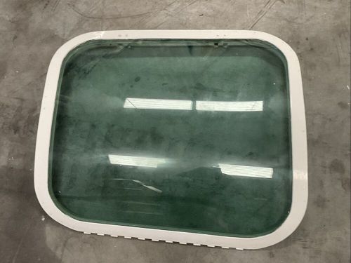Beechcraft bonanza lh emergency exit window green tint p/n 35-410291-146
