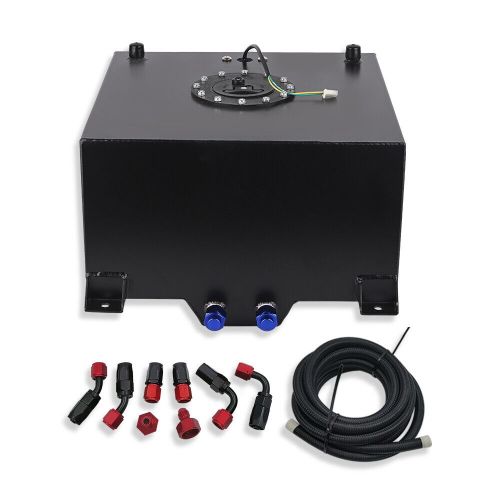 10-20 Gallon Black Aluminum Fuel Cell Tank+Cap+Level Sender+Fuel Line Kit, US $135.68, image 8