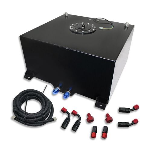 10-20 Gallon Black Aluminum Fuel Cell Tank+Cap+Level Sender+Fuel Line Kit, US $135.68, image 13