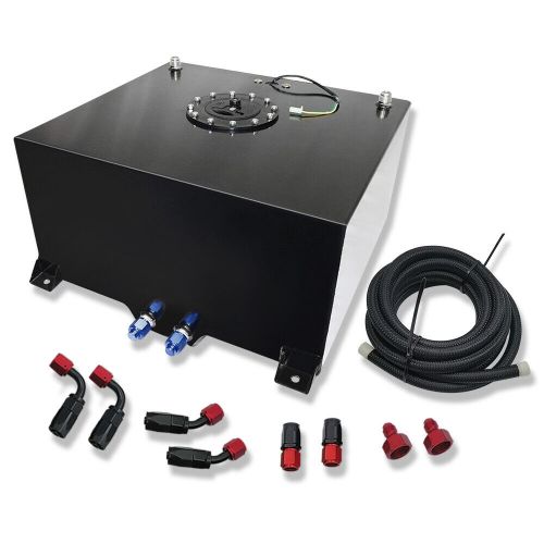10-20 Gallon Black Aluminum Fuel Cell Tank+Cap+Level Sender+Fuel Line Kit, US $135.68, image 19