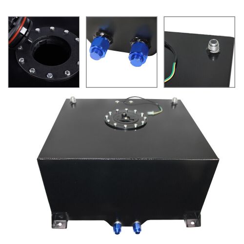 10-20 Gallon Black Aluminum Fuel Cell Tank+Cap+Level Sender+Fuel Line Kit, US $135.68, image 22