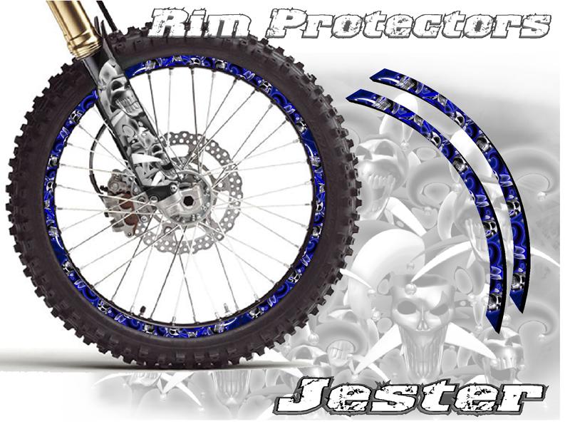 10 & 12 inch dirtbike rim protectors 10" wheel decals dirt bike tape graphics jb