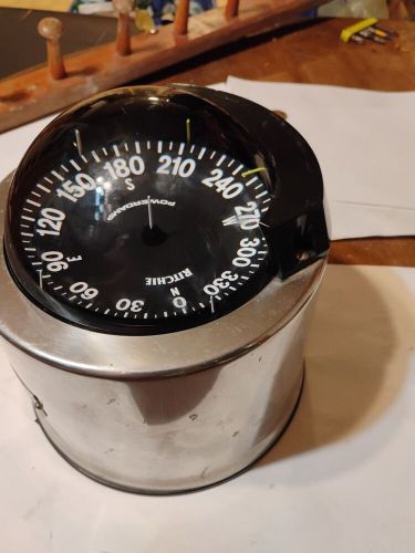 RITCHIE SP-5C-5N12 GLOBEMASTER COMPASS S/S BRUSHED BINNACLE/ PEDESTAL MOUNT, US $650.00, image 4