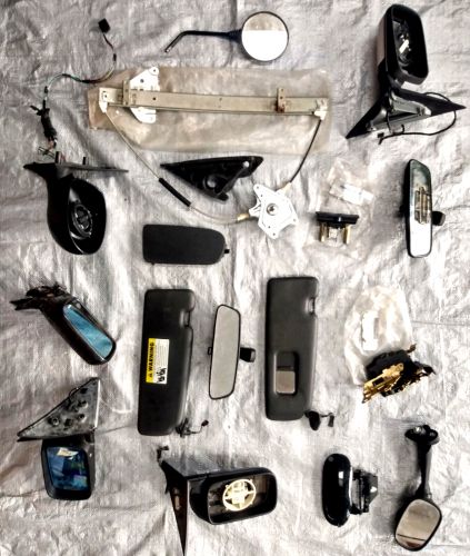 BMW Parts LOT Auto Mirrors/Motors/Door Lock/Visors/Window Regulator/Handles OEM, US $36.99, image 4