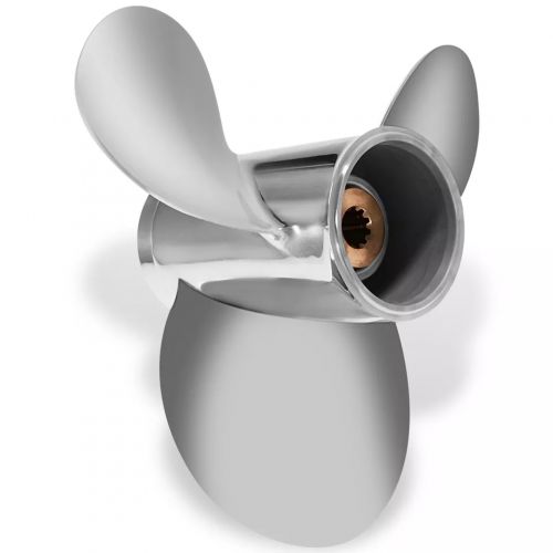 10 1/8 x 15 Stainless steel Outboard Propeller for Suzuki 20-30HP 10 Spline RH, US $173.90, image 5