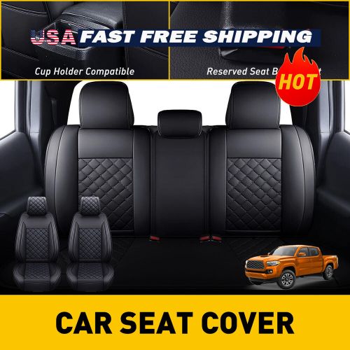 Car Seat Cover fit Toyota 2007-2023 Tacoma Crew Cab 4-Door Front+Rear Protector, US $99.99, image 11