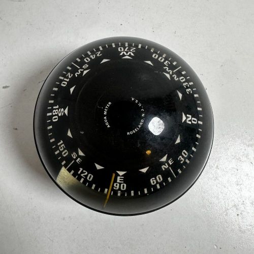 Vintage Roseland NJ Aqua Meter 90 Black Nautical Navigation Marine Boat Compass, US $16.99, image 5