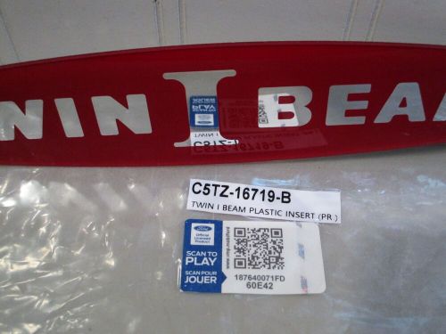 New 1966 ford f100 f250 pickup truck chrome "twin i beam" fender emblem insert