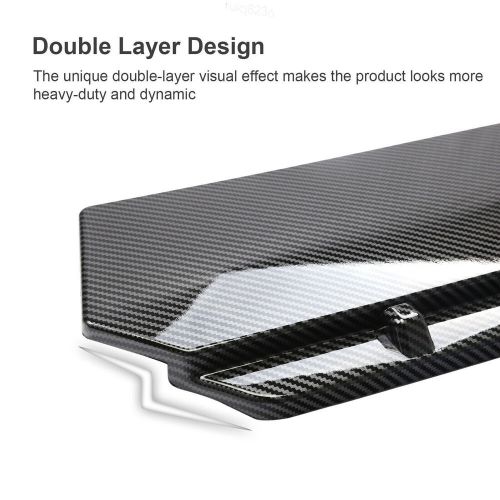 For Dodge Durango Carbon Fiber Style&Red Front Bumper Lip Spoiler Splitter, US $69.00, image 2