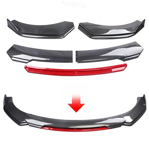 For Dodge Durango Carbon Fiber Style&Red Front Bumper Lip Spoiler Splitter, US $69.00, image 13