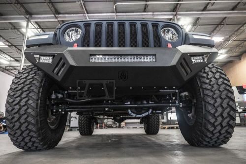 Road armor 5183xfspb - spartan satin black front skid plate