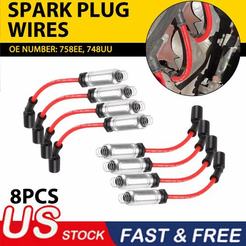 For 2014-2018 GMC Sierra 1500 Chevrolet Silverado 1500 758EE Spark Plug Wire Set, US $31.99, image 10