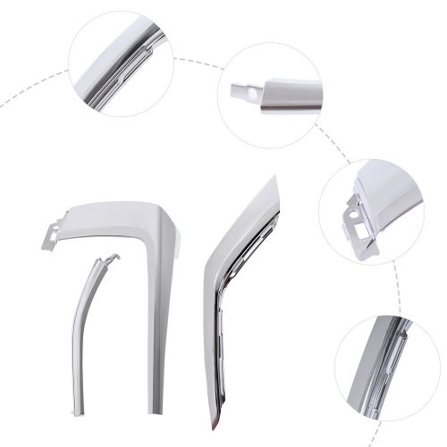 For Mitsubishi Outlander 2016-2021 3Pcs Left Front Bumper Chrome Molding Trims, US $27.72, image 16