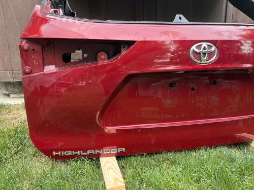 ♨️ 2020 2021 2022 TOYOTA HIGHLANDER RED LIFTGATE TAILGATE LID TRUNCK OEM USED, US $400.00, image 12