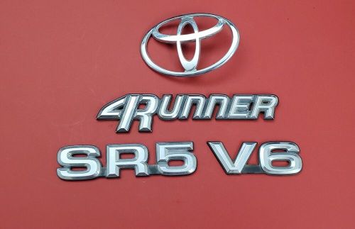 90 91 92 93 94 95 TOYOTA 4RUNNER SR5 REAR TRUNK LIFTGATE EMBLEM SET OEM #J23, US $59.99, image 2
