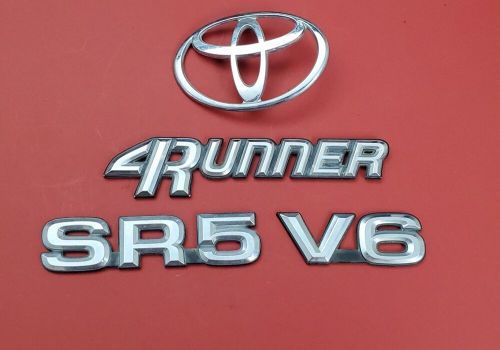 90 91 92 93 94 95 TOYOTA 4RUNNER SR5 REAR TRUNK LIFTGATE EMBLEM SET OEM #J23, US $59.99, image 3