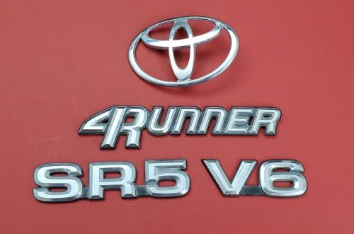 90 91 92 93 94 95 TOYOTA 4RUNNER SR5 REAR TRUNK LIFTGATE EMBLEM SET OEM #J23, US $59.99, image 4