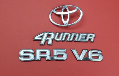 90 91 92 93 94 95 TOYOTA 4RUNNER SR5 REAR TRUNK LIFTGATE EMBLEM SET OEM #J23, US $59.99, image 6