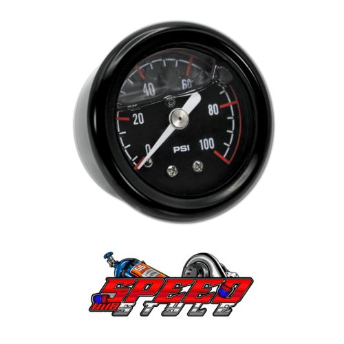 ALUMINUM 100 PSI ADJUSTABLE 1:1 FUEL PRESSURE REGULATOR GAUGE AN FITTINGS BLACK, US $84.95, image 20